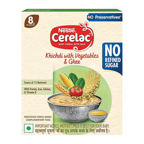 CERELAC Baby Food Cereal | Khichdi with Vegetables & Ghee
